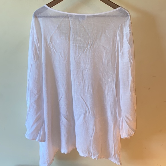 Carolyn Taylor Woman white blouse 2X - Picture 4 of 6